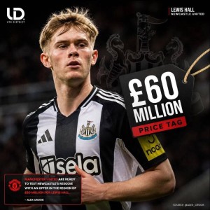 曼联坚信6000万有机会签霍尔，已接洽纽卡！一替代候选仅需1400万